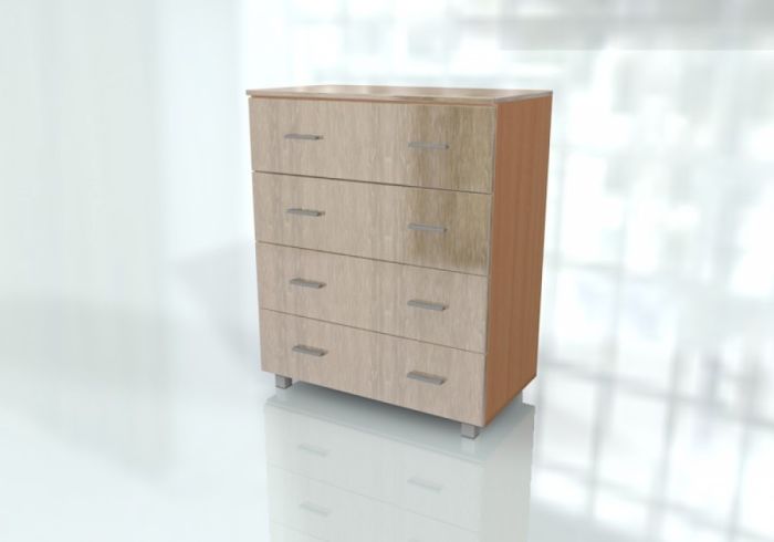 Chest of drawers 4 front MDF